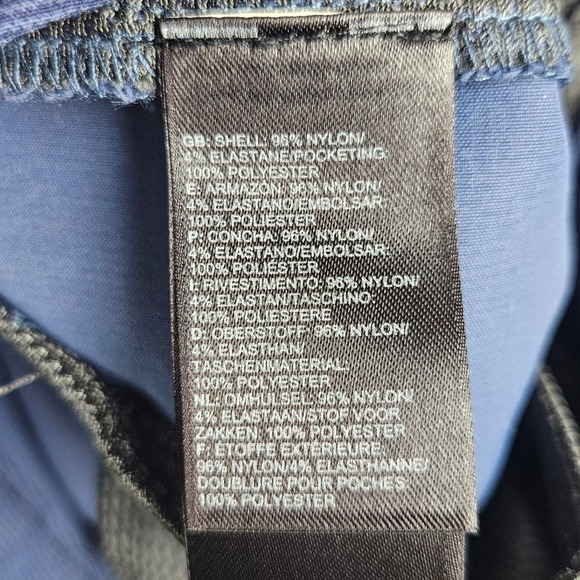 The North Face Tech Performance Chino Shorts Men 32 Blue Stripe Regular Nylon 9" - Picture 6 of 8